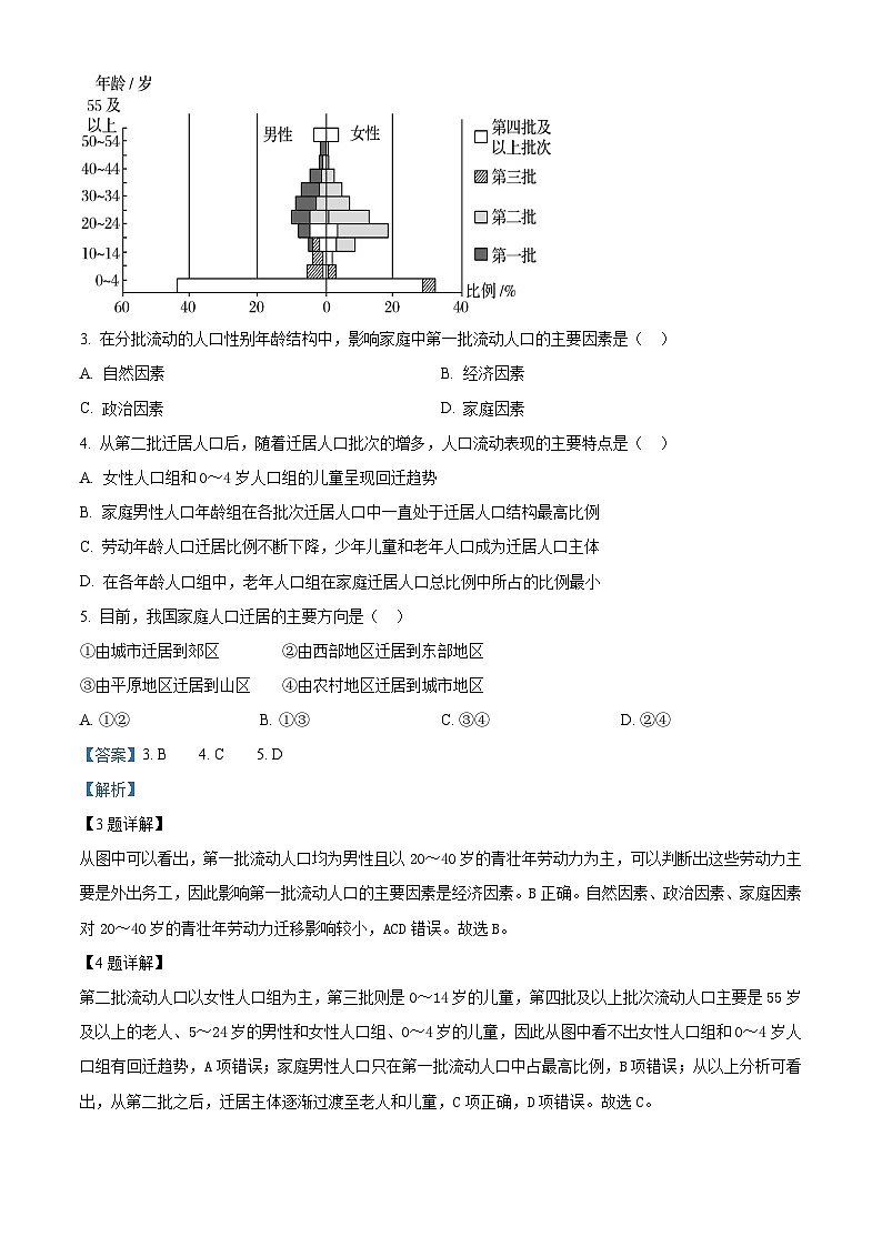 山东省泰安市宁阳县第一中学2023-2024学年高一下学期3月月考地理试题（解析版）第2页