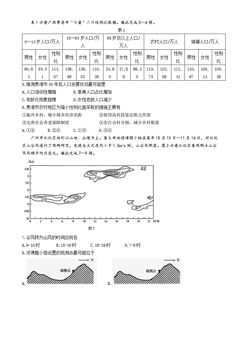 湖南省部分学校2023-2024学年高二下学期4月阶段性考试地理试卷第2页