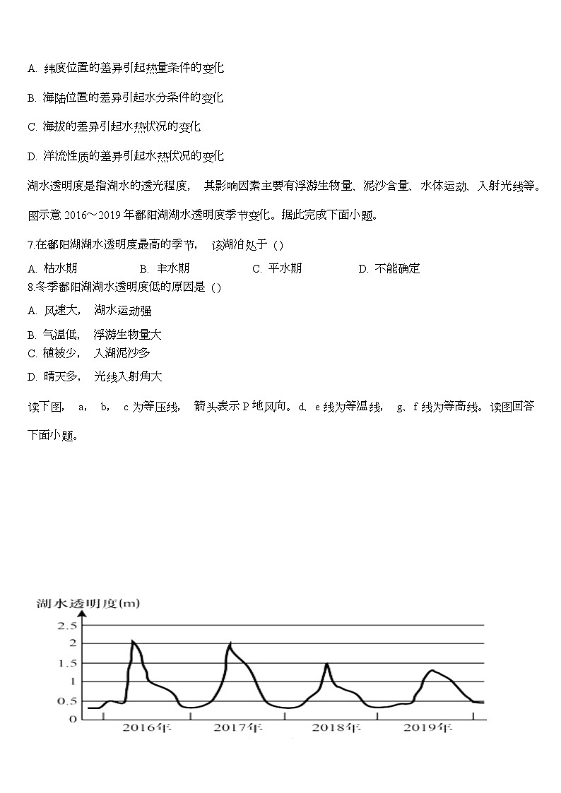 2024届海南省文昌市文昌中学高考一模地理试题第3页
