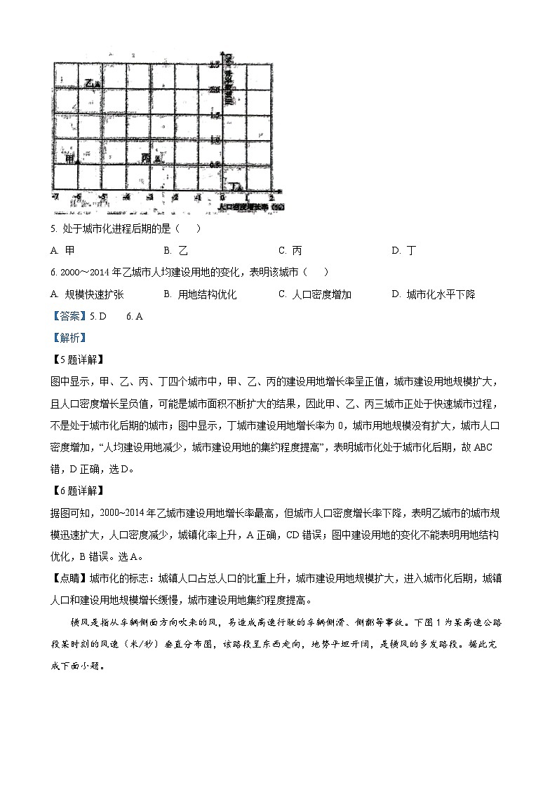 重庆市重庆市九龙坡区重庆市渝西中学2023-2024学年高三下学期3月月考地理试题（原卷版+解析版）03