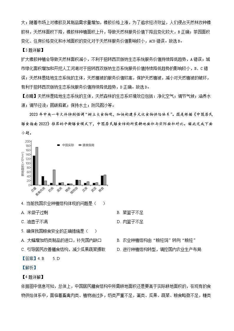山东省费县第一中学2023-2024学年高二下学期3月份质量检测地理试题（解析版）第2页