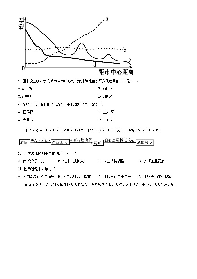 海南省省直辖县级行政单位琼中黎族苗族自治县琼中中学2023-2024学年高一下学期3月月考地理试题（原卷版）第3页