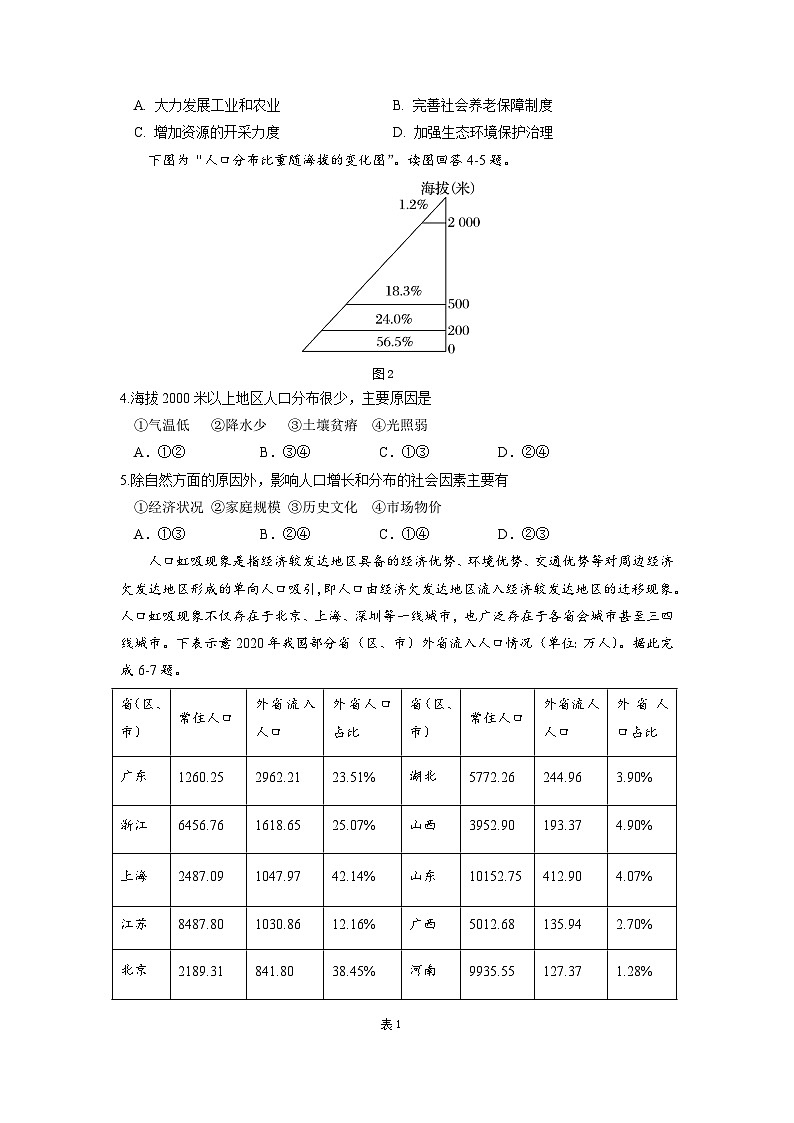 地理试题第2页