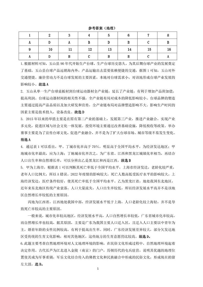 地理参考答案第1页