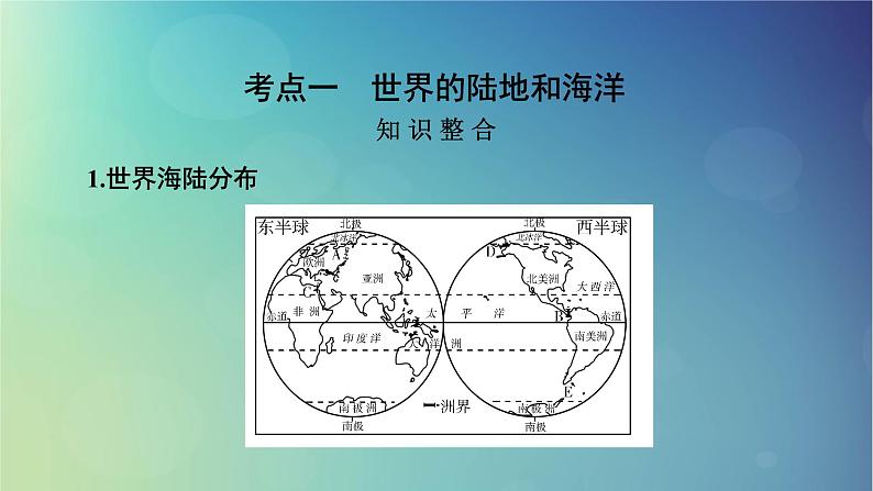 2025高考地理一轮总复习第5部分区域地理第21章世界地理第1讲世界地理概况课件05