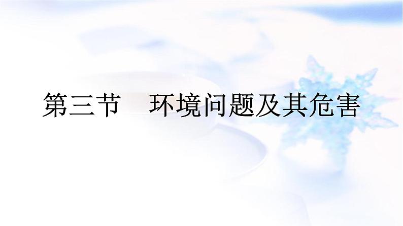 人教版高中地理选择性必修3第1章自然环境与人类社会第3节环境问题及其危害课件第1页