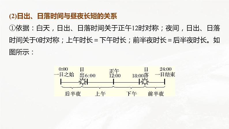 高考地理专题一地球运动主题1昼夜长短课件PPT第8页