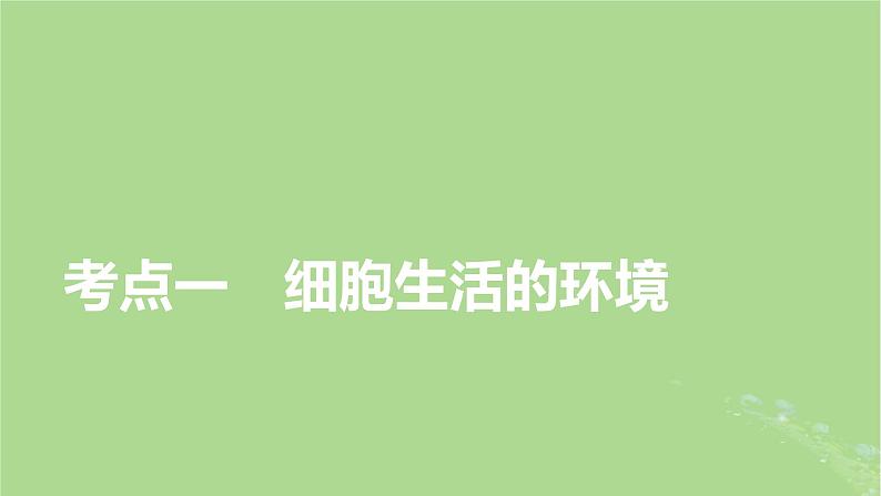 2025版高考生物一轮总复习选择性必修1第8单元稳态与调节第1讲人体的内环境与稳态课件第4页