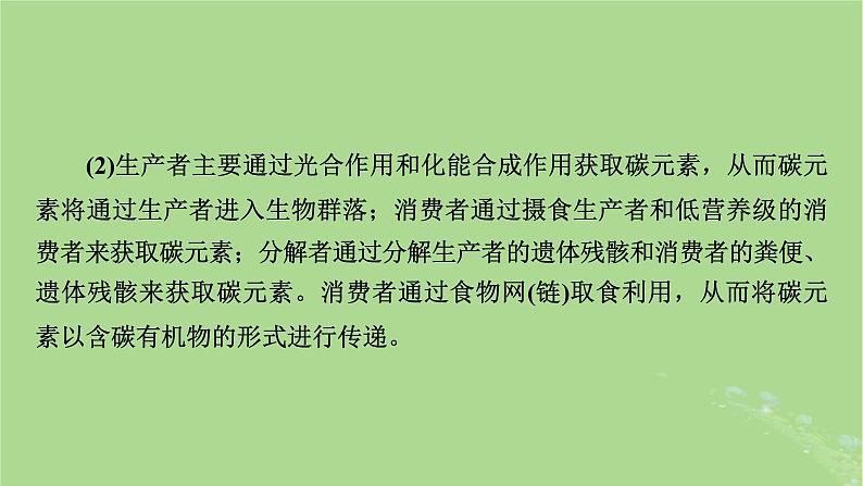 2025版高考生物一轮总复习选择性必修2情境拓展8森林碳汇生态浮床和垃圾分类课件06