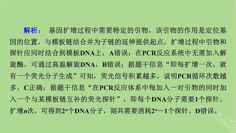 2025版高考生物一轮总复习选择性必修3情境拓展9PCR和基因编辑技术课件第8页