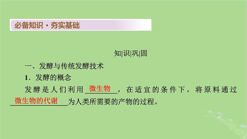 2025版高考生物一轮总复习选择性必修3第10单元生物技术与工程第1讲传统发酵技术的应用发酵工程及其应用课件第4页