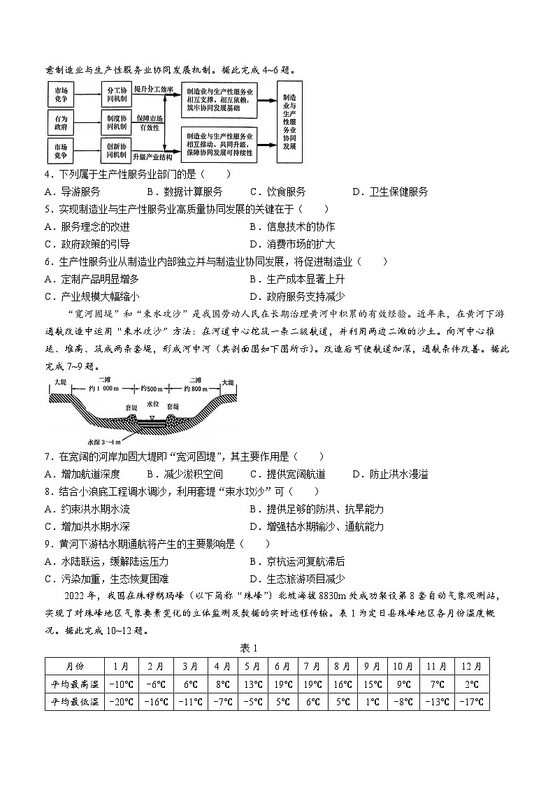 湖北省华大新高考联盟2023-2024学年高三下学期4月联合测评地理试题第2页