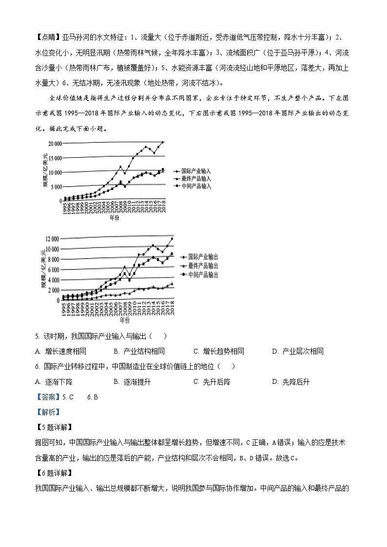 2024届辽宁省名校联盟高考模拟地理试题（二）（原卷版+解析版）03