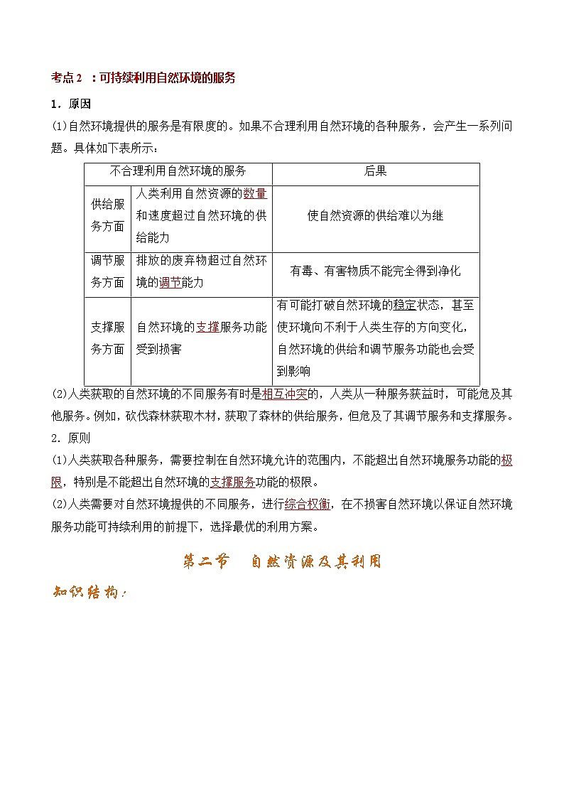 【知识点归纳】（人教版2019）2023-2024学年高二地理下册期中考点串讲 选择性必修3（知识总结）03