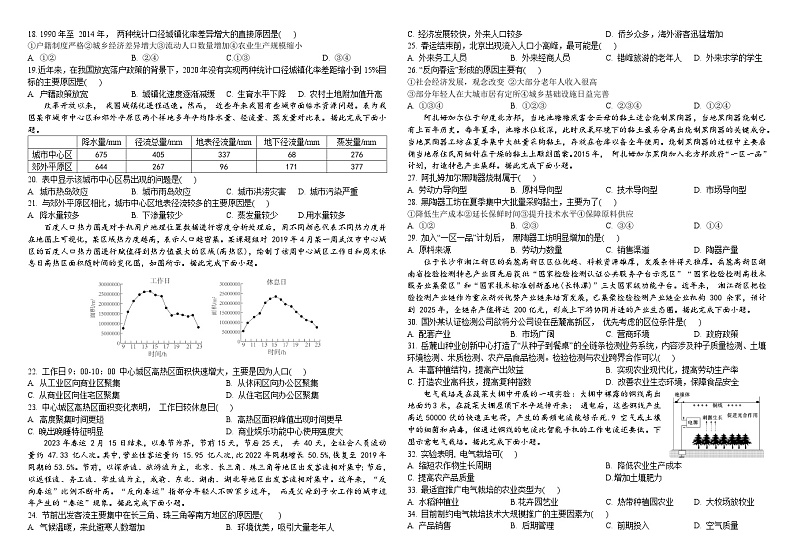 黑龙江省牡丹江市第一高级中学2023-2024学年高一下学期4月月考地理试卷（Word版附答案）第2页