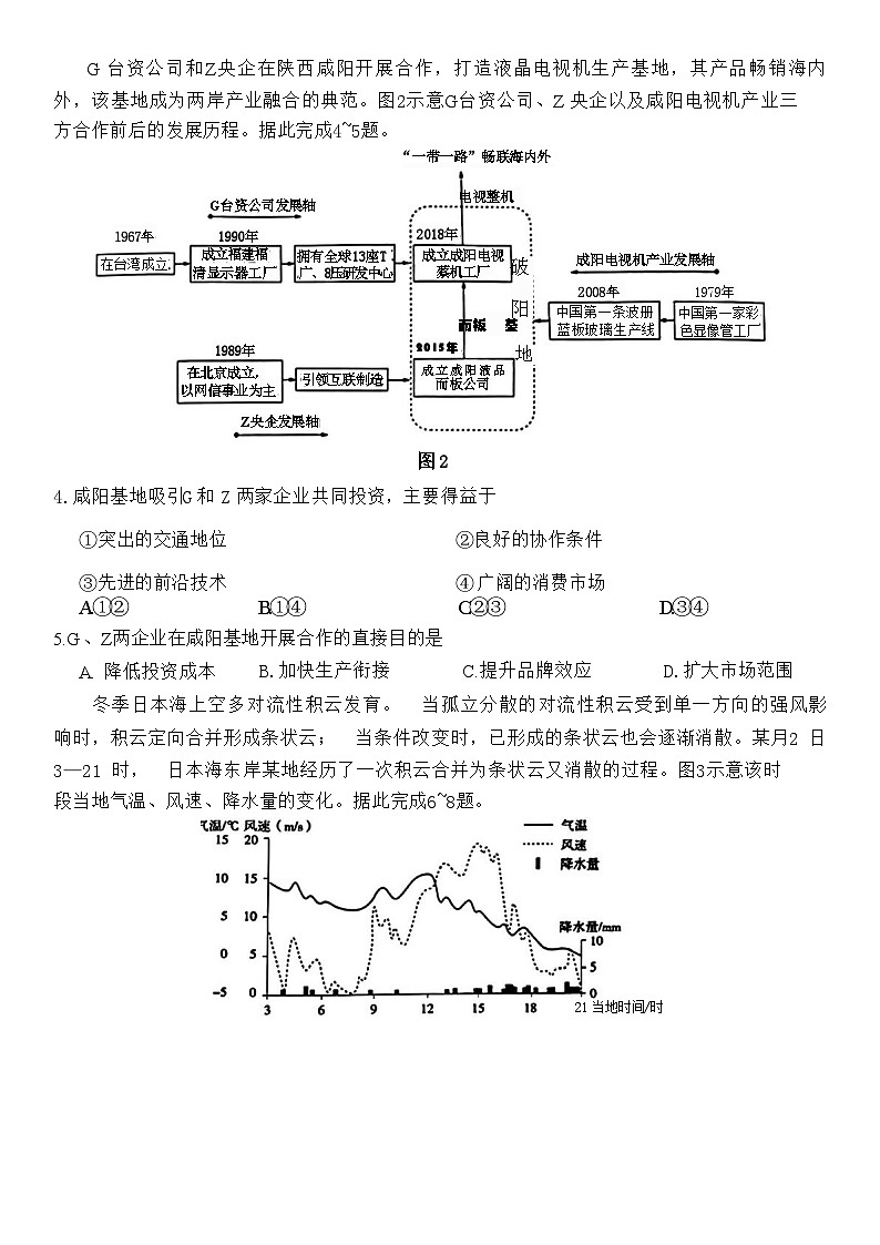 2024届西藏拉萨中学高三下学期二模地理试题02