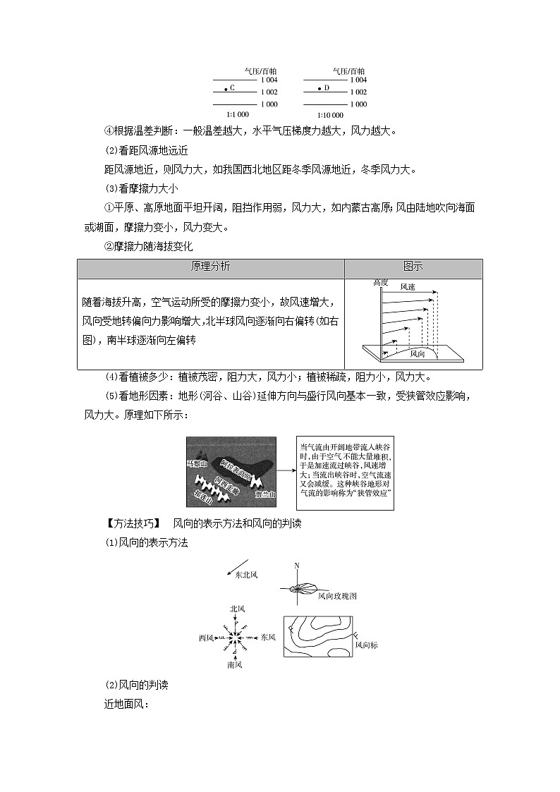 2025版高考地理一轮总复习考点突破训练题第1部分自然地理第三章地球上的大气第二讲热力环流与大气的水平运动考点二大气的水平运动__风02
