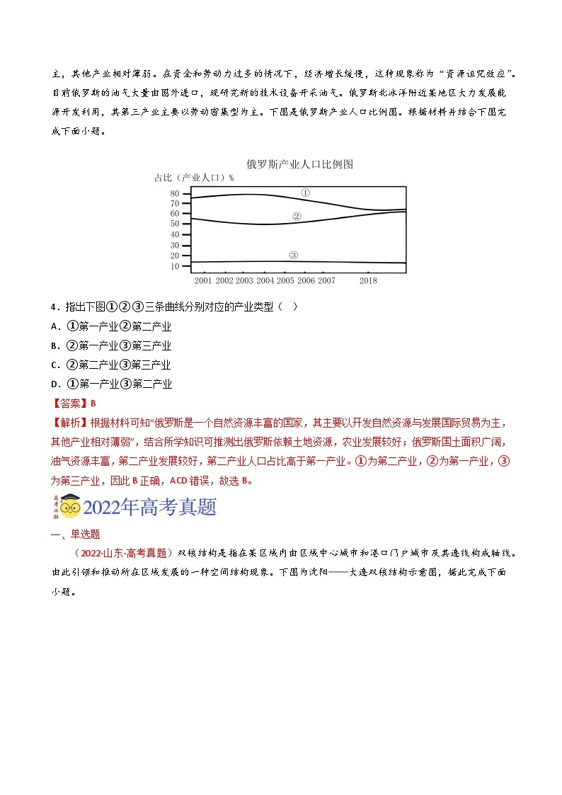 专题16 城市、产业与区域发展-【真题汇编】2021-2023年高考地理真题分享汇编（全国通用）02