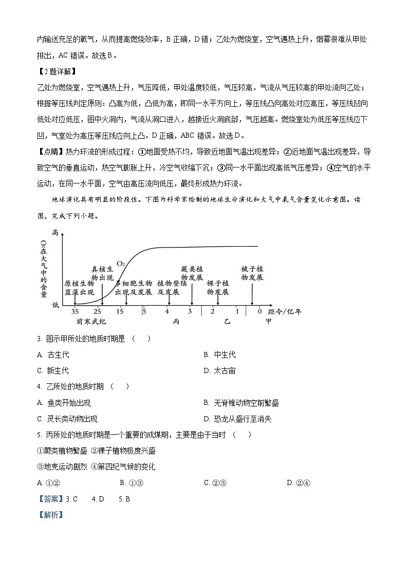 江苏省响水中学2023-2024学年高二下学期期中地理试题（原卷版+解析版）02