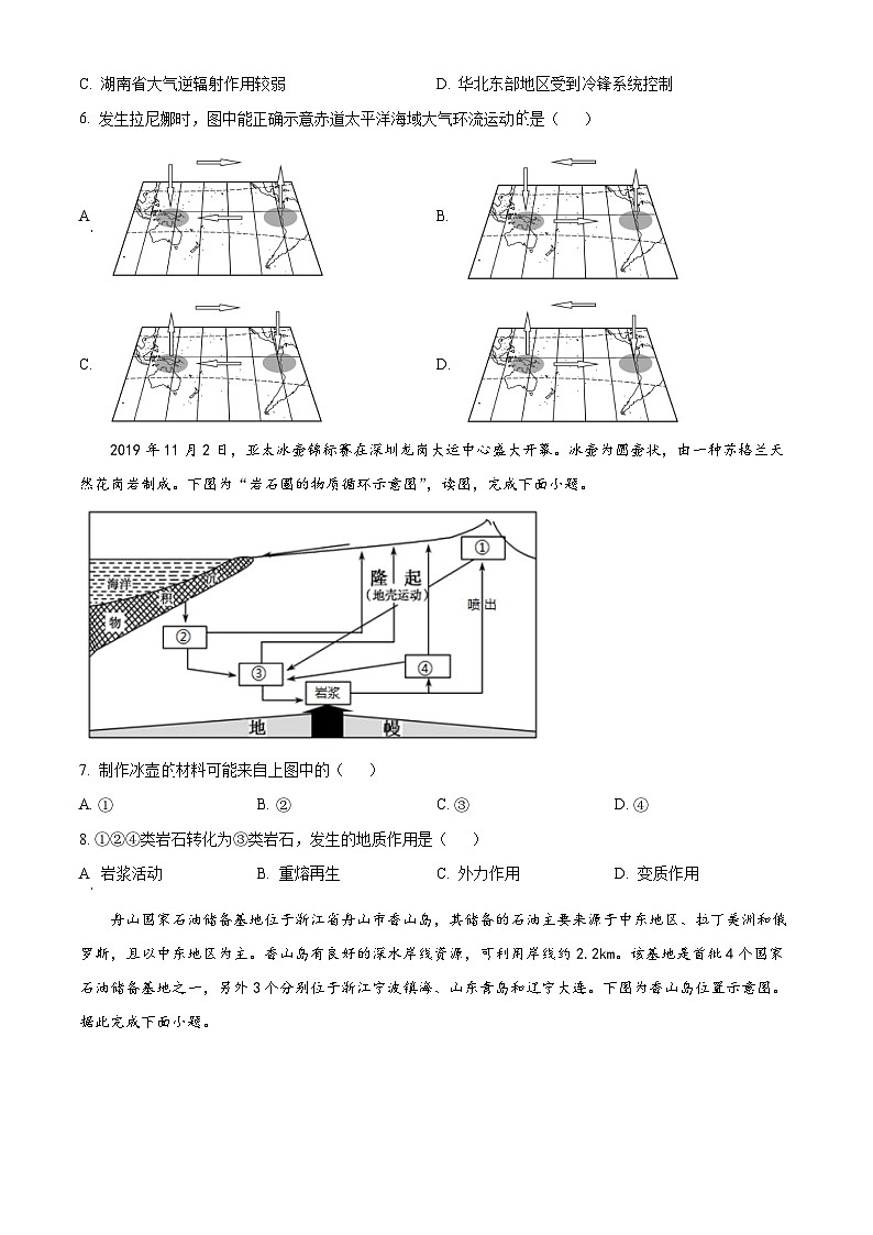 天津市河区芦台第一中学2022-2023学年高三下学期第一次模拟考试地理试卷（原卷版）第3页