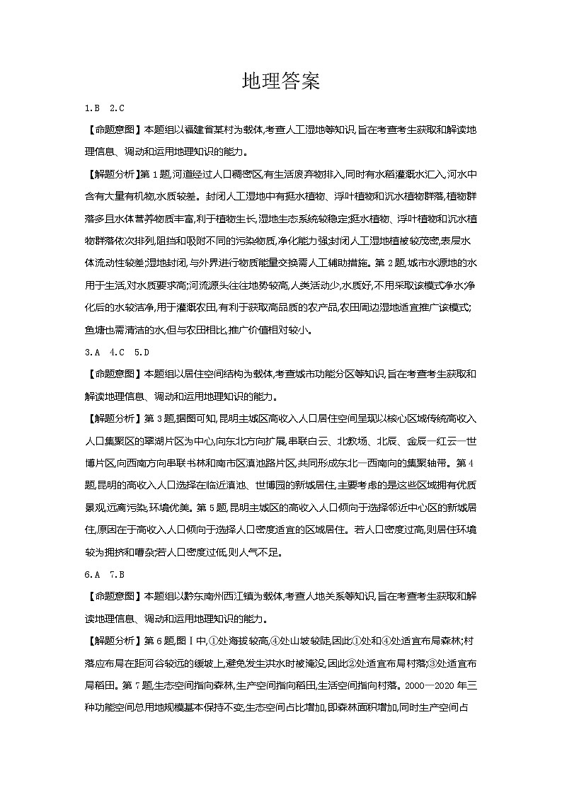 2024届河北省部分高中高三学业水平选择性考试（二模）地理试题01