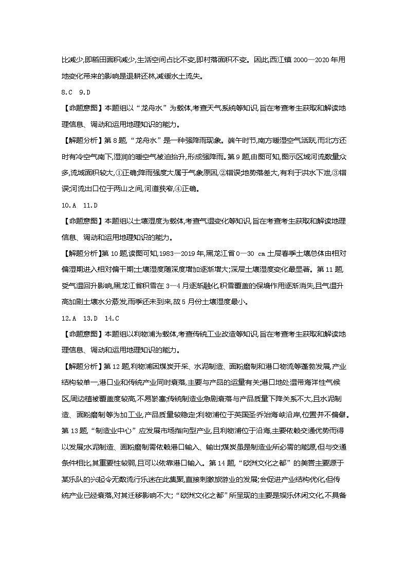 2024届河北省部分高中高三学业水平选择性考试（二模）地理试题02