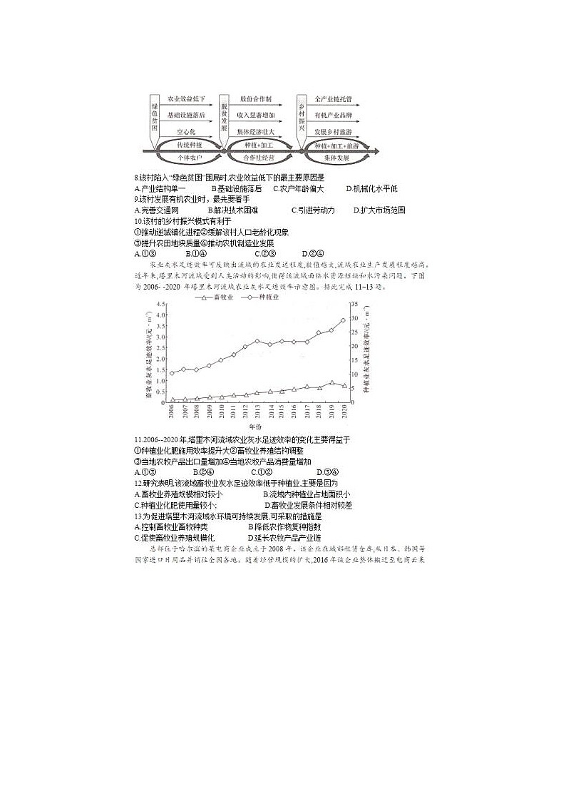 2024届炎德英才湖南省师大附中高三下学期月考地理试题第3页