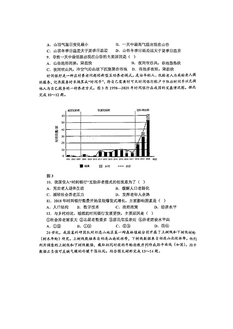 2024届辽南协作体高三下学期开学考试地理模拟试题第3页