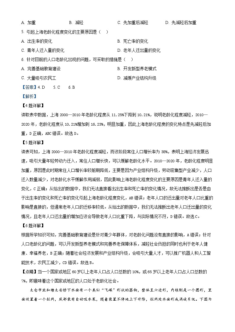 广东省佛山市S6高质量发展联盟2023-2024学年高一下学期期中联考地理试题（原卷版+解析版）03