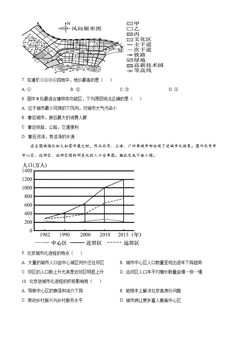 广东省茂名市信宜市2023-2024学年高一下学期4月期中地理试题（原卷版）第3页