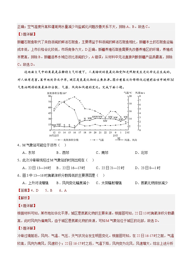 2024年高考押题预测卷—地理（福建卷01）（全解全析）第2页