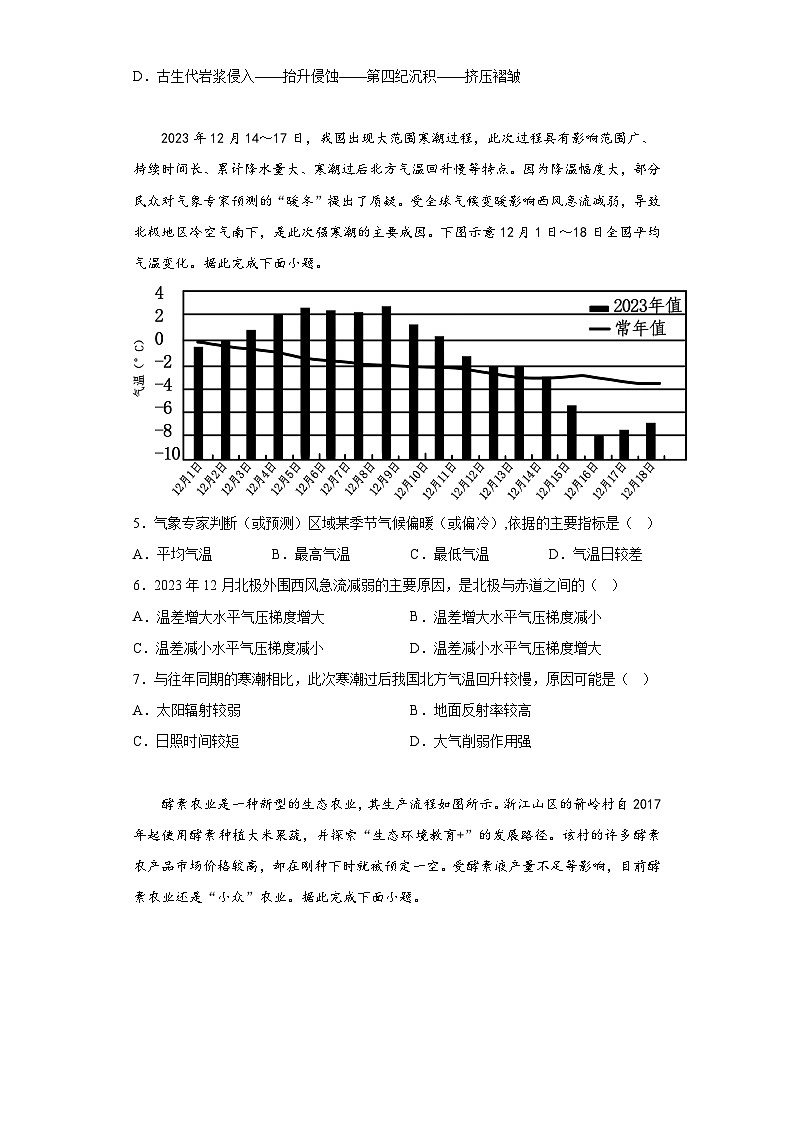 信息必刷卷04-2024年高考地理考前信息必刷卷（北京专用）第3页