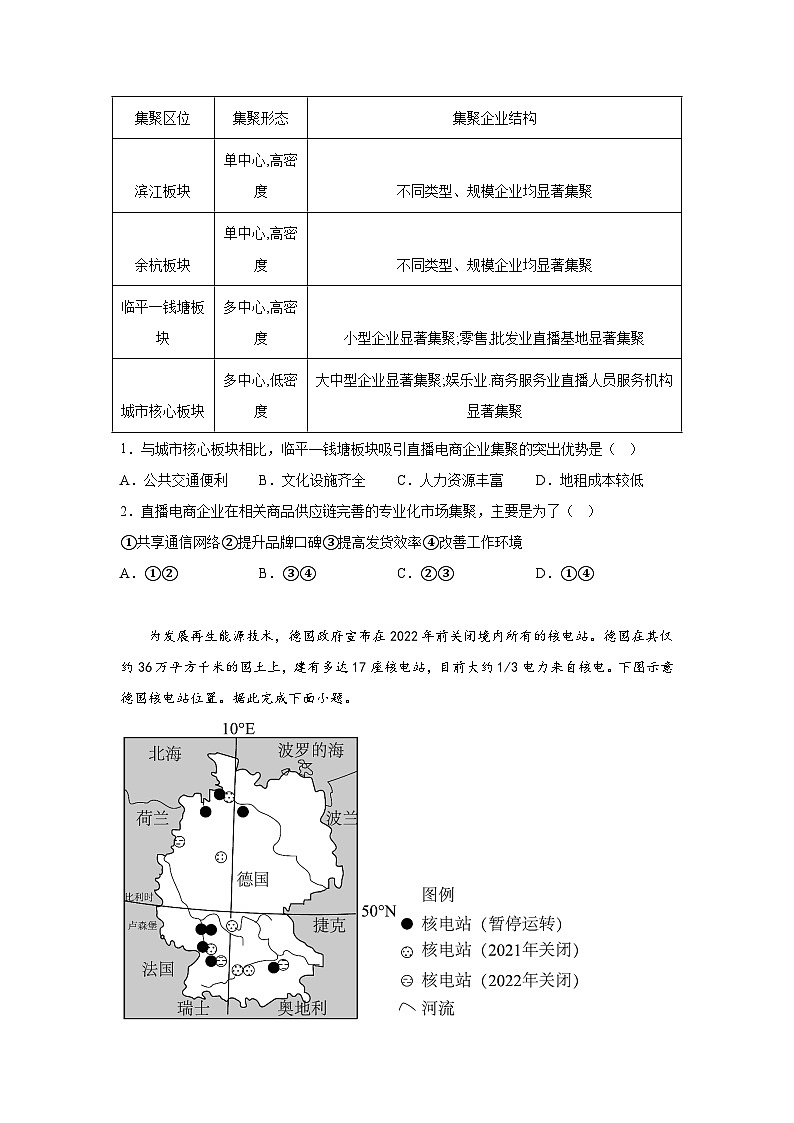 信息必刷卷05-2024年高考地理考前信息必刷卷（黑龙江、吉林专用）第2页