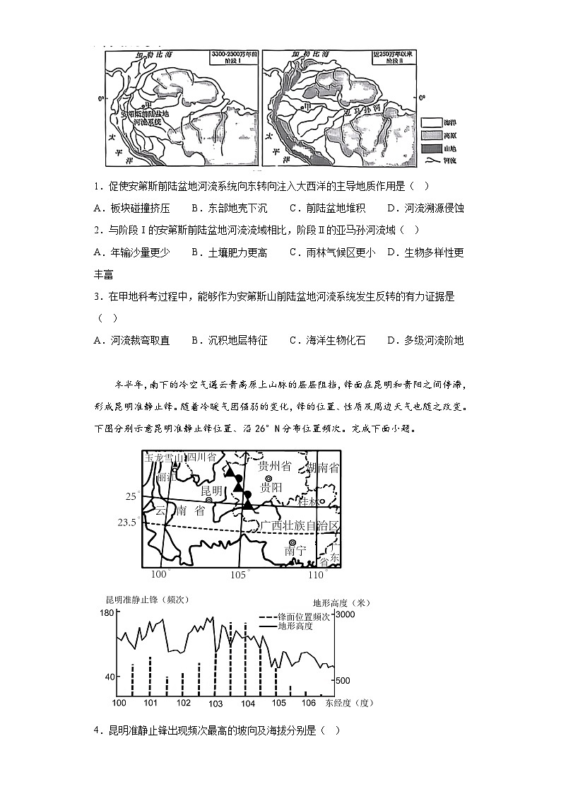 信息必刷卷02-2024年高考地理考前信息必刷卷（湖北专用）第2页