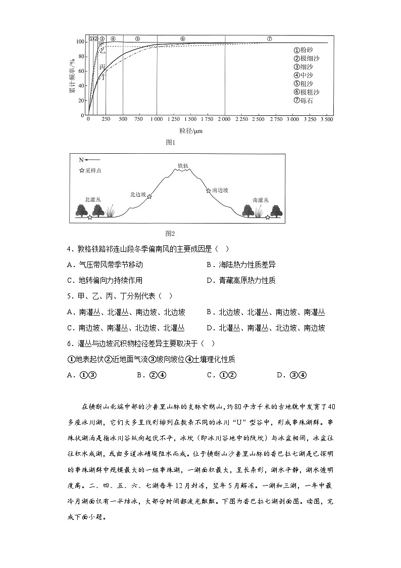 信息必刷卷04-2024年高考地理考前信息必刷卷（湖北专用）03