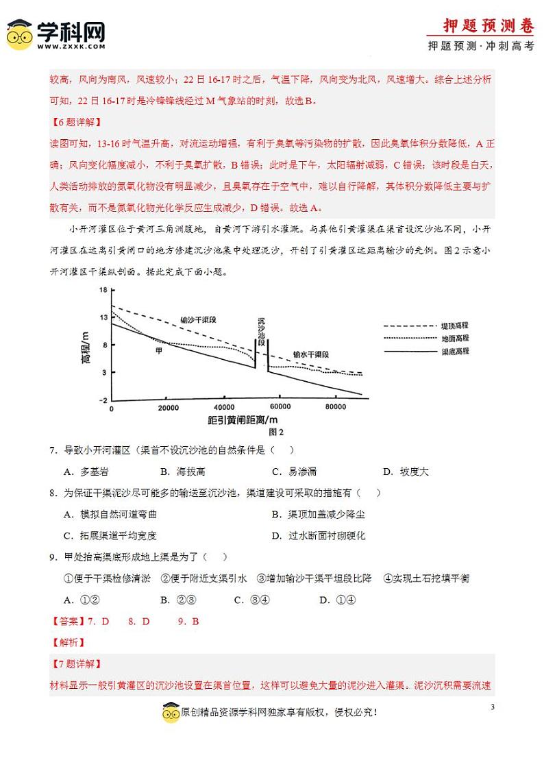 2024年高考押题预测卷—地理（福建卷01）（解析版）第3页