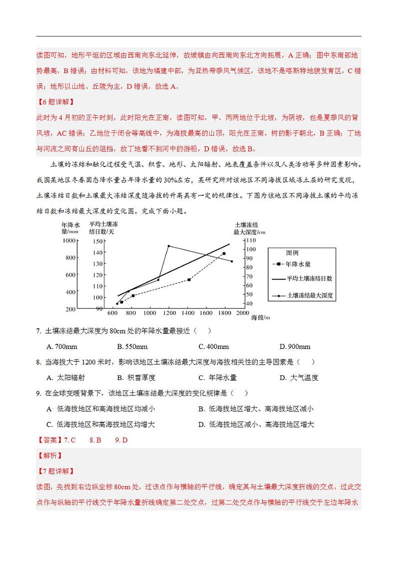 2024年高考押题预测卷—地理（福建卷03）（解析版）第3页