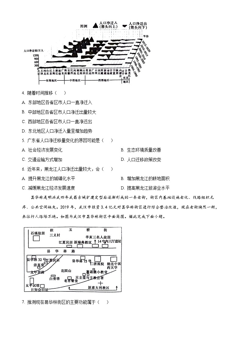 河北省卢龙县第二高级中学2023-2024学年高一下学期期中考试地理试（原卷版+解析版）02