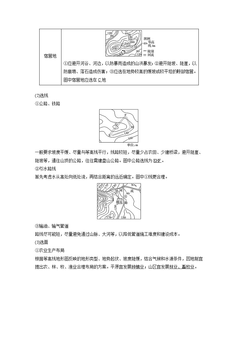 2024年高考地理一轮复习（新人教版） 第1部分　第1章　课时3　等高线地形图的应用（教师版）第3页
