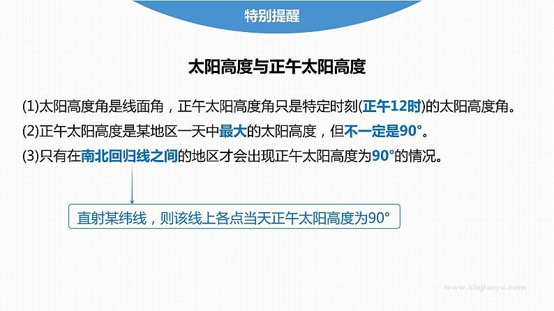 2024年高考地理一轮复习（新人教版） 第1部分   第2章　第3讲　课时11　正午太阳高度的变化　四季更替和五带划分第4页