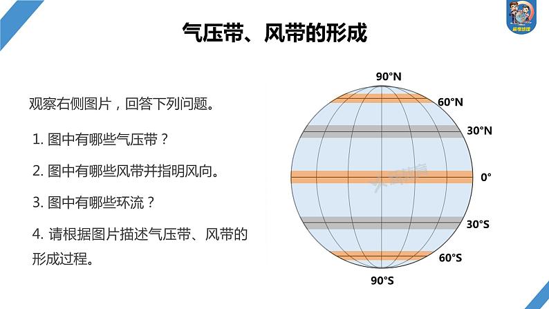 2024年高考地理一轮复习（新人教版） 第1部分  第3章 第3讲 课时16　气压带和风带的形成第3页