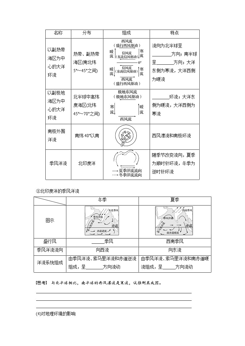 最新高考地理一轮复习（新人教版） 第1部分  第4章  课时22　海水的运动【课件+讲义+练习】03