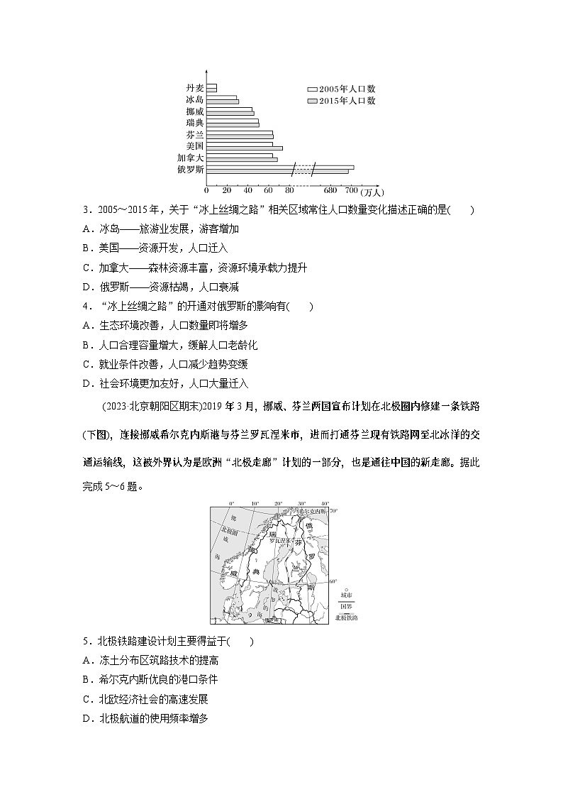 最新高考地理一轮复习（新人教版） 第2部分　第4章　课时55　交通运输布局对区域发展的影响【课件+讲义+练习】02