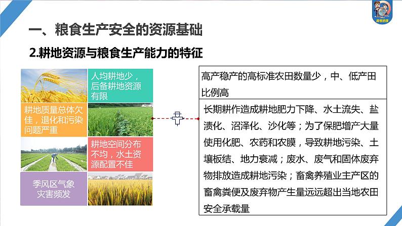 最新高考地理一轮复习（新人教版） 第4部分　第2章　课时72　中国的耕地资源与粮食安全【课件+讲义+练习】05