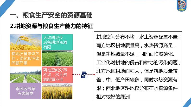 最新高考地理一轮复习（新人教版） 第4部分　第2章　课时72　中国的耕地资源与粮食安全【课件+讲义+练习】06