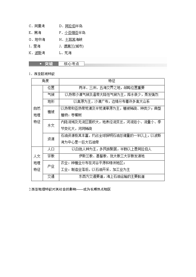最新高考地理一轮复习（新人教版） 第5部分　第1章　第1讲　课时79　西亚　非洲【课件+讲义+练习】03
