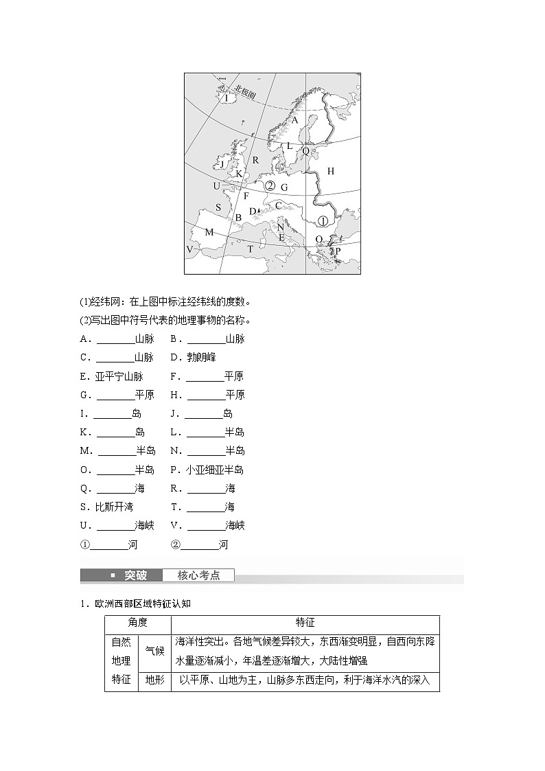 最新高考地理一轮复习（新人教版） 第5部分　第1章　第1讲　课时80　欧洲西部　两极地区【课件+讲义+练习】02