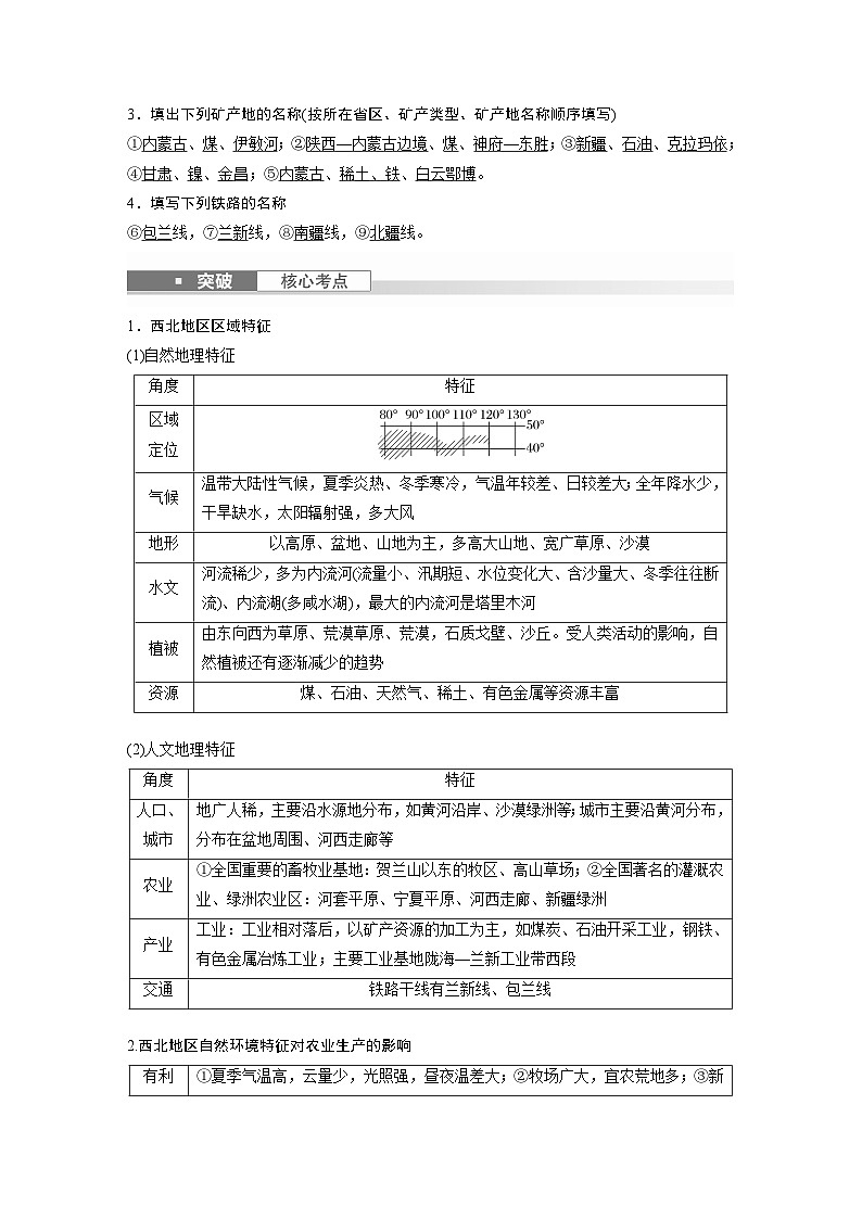 最新高考地理一轮复习（新人教版） 第5部分　第2章　第2讲　课时88　西北地区【课件+讲义+练习】02