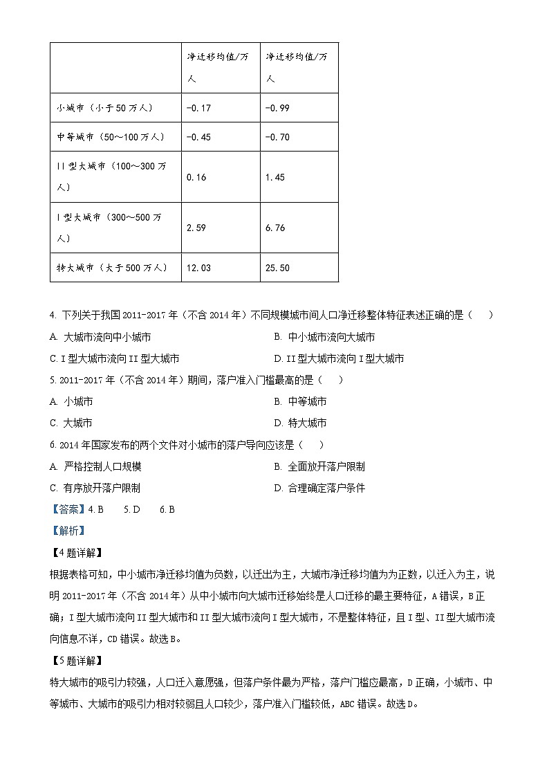 2024届江西省宜春市第一中学高三下学期模拟地理试题（二）（解析版）第3页