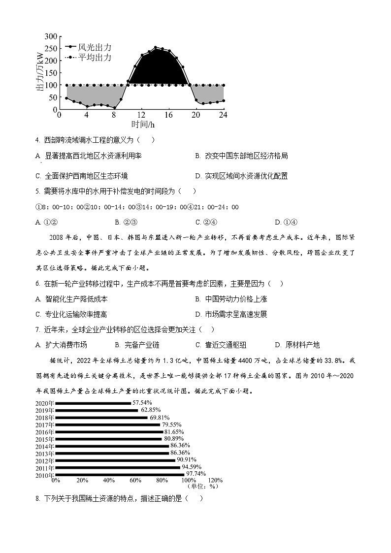 广东省潮州市松昌中学2023-2024学年高二下学期期中考试地理试题（原卷版）第2页